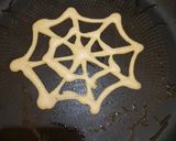 A picture of step 3 of Halloween Pancakes, Eggless.
