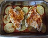 Foto del paso 8 de la receta: Dorada al horno con crema de espinacas gratinada