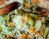 A picture of step 4 of Couscous with Cabbage and Fresh Fava Beans.