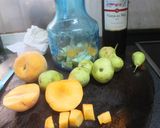 A picture of step 4 of Sangria with Pear and Peach.