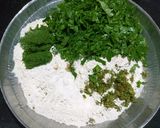 A picture of step 1 of Cheesy palak paratha.