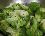 A picture of step 1 of Broccoli and Mung bean Sprouts Medley.
