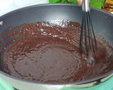 Gambar langkah 5 resipi Kek Batik 'Melting'/ Kek Batik Ganache Coklat.