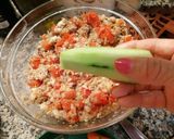 Foto del passaggio 2 della ricetta Panzanella con pane multicereali, verdure, tonno, al profumo di aceto balsamico