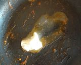 A picture of step 3 of Paneer in red gravy.
