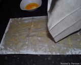 A picture of step 3 of Tahini baklava.