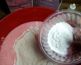 A picture of step 3 of Strawberry Lamingtons.