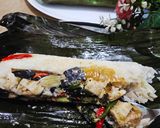 Foto langkah ke 10 dari resep 167》Nasi Bakar Ayam Kemangi & Tips.