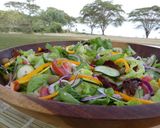 A picture of step 6 of Safari oven baked vegetables and a garlic ginger pork shoulder.