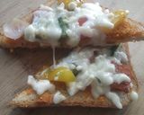 વેજ ચીઝ ઓપન ટોસ્ટ(Veg Cheese Open Toast Recipe in Gujarati) રેસીપી સ્ટેપ3ફોટો