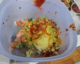 A picture of step 1 of Punjabi puff veggies rolles.