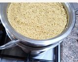 Une image de l'étape 1 de Couscous aux fèves et petits pois.