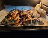 Foto del paso 7 de la receta: Paninis con base de calabaza y zanahoria, con carne y champiñón