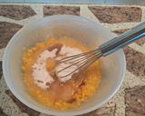 Foto del paso 2 de la receta: Muffins húmedos de mangos y mandarina veganos 🍊🥭🥕