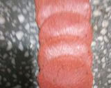 A picture of step 11 of Beetroot rose mathri.