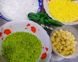 Hình bước làm 1 của món Xôi Cốm Hạt Sen