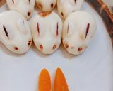 Hình bước làm 2 của món Thỏ ngọc và cà rốt