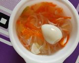 Foto langkah ke 3 dari resep Mpasi 1y+ (Mie bihun sayur+telor puyuh) menu 4 bintang.