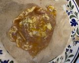 Sajttal-sonkával-gombával töltött karaj rántva recept fázis 4 fotója