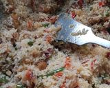 A picture of step 6 of Soya Pulao.