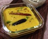 A picture of step 4 of Rajasthani Besan Kadhi.