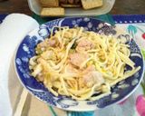 Foto del paso 5 de la receta: Mollejas a la crema de vegetales con fettuccini