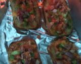 A picture of step 5 of Homemade multigrain bread sooji pizza.
