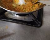 A picture of step 2 of Sev bhaji recipe.