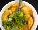 A picture of step 4 of Idli curry.