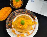 A picture of step 8 of Mango Pancakes.