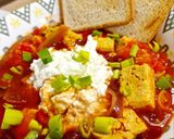 A picture of step 6 of Red Tofu Stew (Vegetarian).
