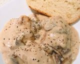 A picture of step 4 of Creamy Mushroom-stuffed Chicken.