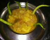 A picture of step 5 of Potato brinjal.