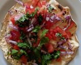 A picture of step 3 of Masala papad.