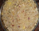 A picture of step 2 of Egg rice.