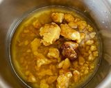 A picture of step 2 of Moong Dal Payasam.