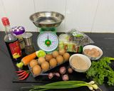 Hình bước làm 1 của món Chả trứng hấp