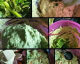 A picture of step 2 of Hariyali Paneer tika.