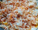 A picture of step 1 of Phodnicha Bhaat.