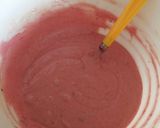 A picture of step 4 of Vickys Strawberry Milkshake Cupcakes, GF DF EF SF NF.