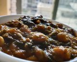 A picture of step 4 of Chana dal with palak.