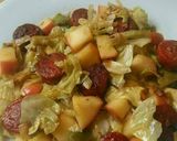 A picture of step 7 of Vickys Sauteed Cabbage with Leek and Apple, GF DF EF SF NF.