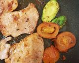 A picture of step 2 of My Gammon steak Dinner ❤.