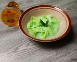 Foto langkah ke 5 dari resep Dadar Gunting Pandan.