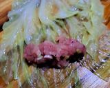 Hình bước làm 4 của món Canh bắp cải cuốn thịt bằm