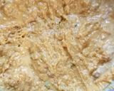 A picture of step 3 of Visrati VangiTuria Pana Sabji with paratha.