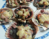 Foto del paso 3 de la receta: Zamburiñas rellenas de jamón serrano y queso al horno