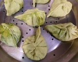 A picture of step 5 of Spinach Walnut Momos.