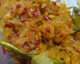 Foto langkah ke 4 dari resep Oseng Pepaya Muda Bumbu Rujak.