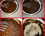 A picture of step 5 of Expresso choclate chips & rice crums cookies.